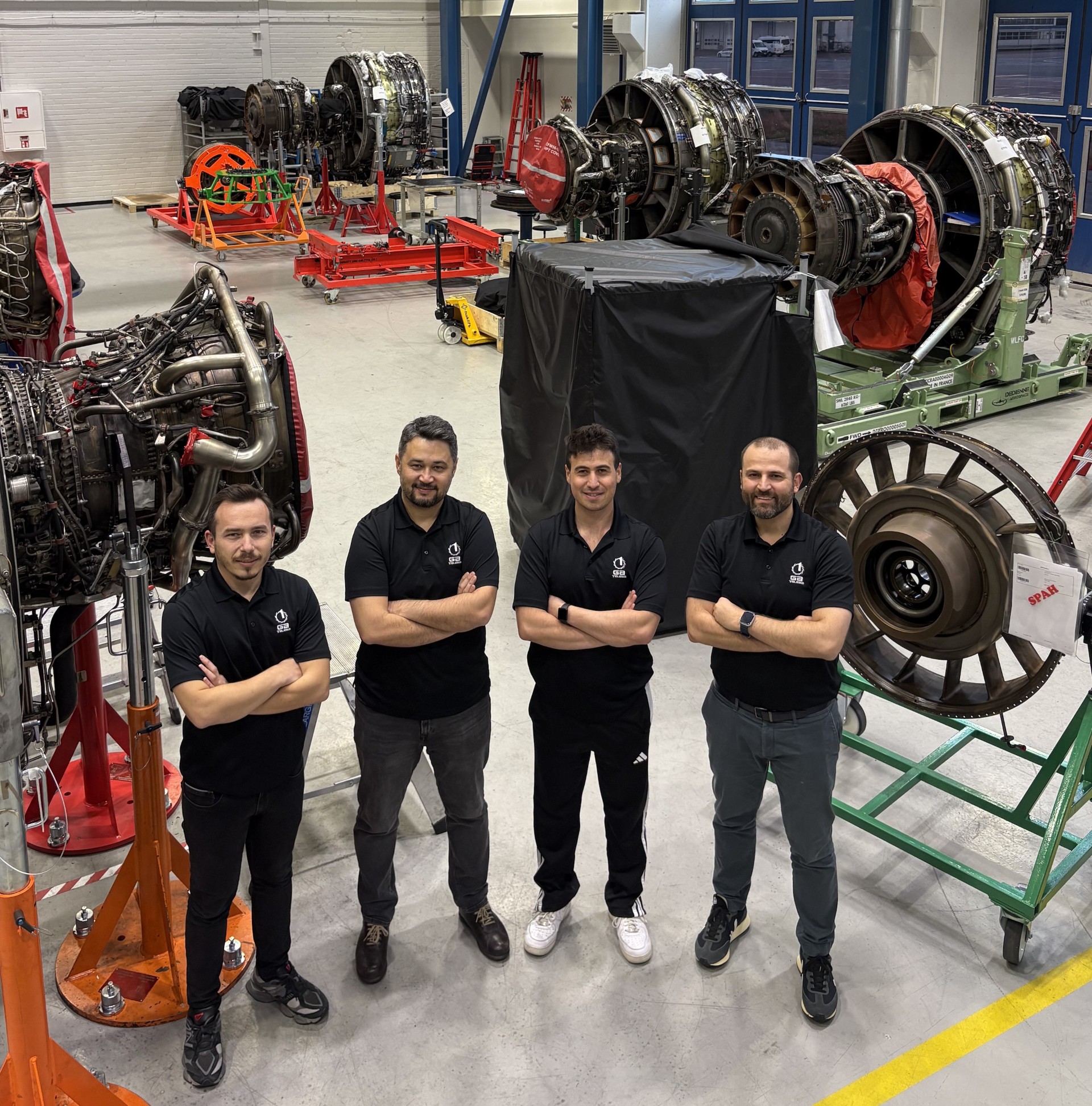 WILBUR Team at Engine Services facility
